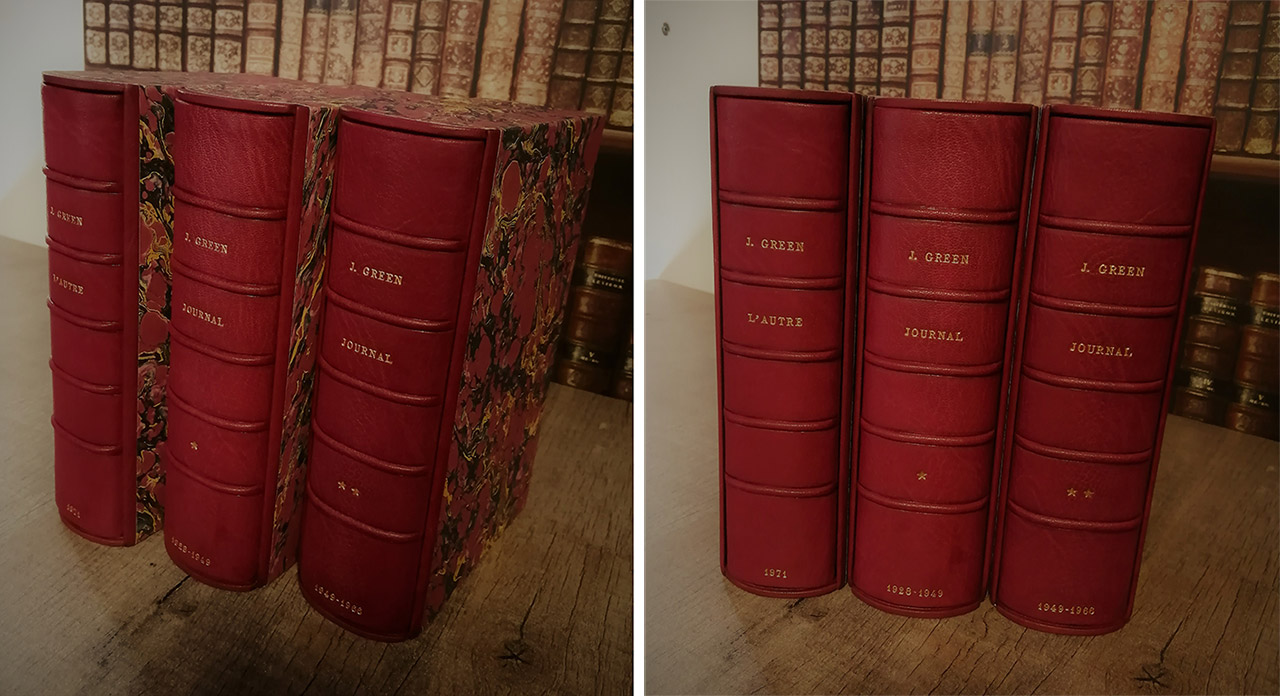 Etui bordé cuir